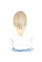 Fiber Synthetic Wig with Blunt Bangs - Caramel / Platinum with Refill - 4