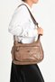 Y.S.Leather Cross Strap Women's Messenger Bag 30*19 cm Multi-Pocket Vegan Faux Leather Women's Shoulder Bag