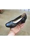 Women's Blunt Toe Wide Fit Scalloped Toe and Bone Protrusion Special Classic Heeled Shoes - 5