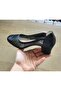 Women's Blunt Toe Wide Fit Scalloped Toe and Bone Protrusion Special Classic Heeled Shoes - 7