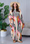 Women's Tie Dye Print Large Size Oversize Viscose Dress A4000 - 2