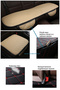 Quilted Beige Leather Auto Seat Cushion |   Black Edge Vehicle Seat Protector Car Seat Cushion - 4