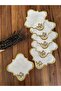 Coffee Side Cocktail Presentation Napkin with 6 Gold Brooches