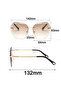 Polygonal Irregular Large Frame Sunglasses - 3
