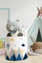Blue Bird Valley Patterned Children's and Baby's Room Organizer Toy Basket Tlas-300 - 2