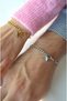 Lettered Steel Lover - Couple and Double Bracelet, Heart Friend Bracelet - 8