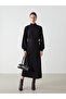 Nevavm Textured Dress with High Collar