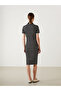 Nevavm Shirt Collar Striped Dress with a Difference - 4