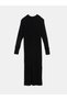 Özmarka New Season Crew Neck Women's Knitwear Dress - 5