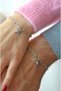 Couple Bracelet & Double Bracelet - Steel Lover Bracelet with Paperclip Chain Letters - 8