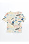 Crew Neck Printed Baby Boy T-Shirt and Shorts 2-Piece - 3