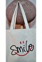 Bag, Colorful Printed Gusseted Canvas Tote Bag |   Smile Bag - 3
