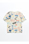 Crew Neck Printed Baby Boy T-Shirt and Shorts 2-Piece - 2