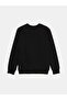 Lcwaikiki Classic Black Crew Neck Long Sleeve Printed Men's Sweatshirt - 2