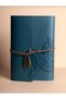 Premium Vintage Nostalgic Leather Cover Antique Notebook Memory Keepsake and Note Agenda Rollerball Pen Set - 3