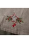 Embroidered, New Year's Concept Linen Fabric Star Pattern 45X140 Decorative Runner - 3