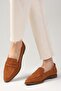 River Tan Color Women's Loafer Casual Flat Shoes - 3