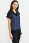 Denim Look Double Color Set - Black - 4