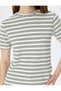 Slim Fit Crew Neck Short Sleeve Striped T-Shirt - 5