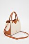 Cream - Camel Double Hidden Eye Handbag