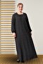 Women's Large Size Square Collar Striped Dress - 4