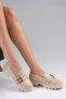 Gaby Skin Color Thick Soled Women's Loafer Shoes - 3