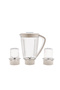 3-IN-1 Blender- Stainless Steel blades 450 W OMSB7005 White and Orange - 2