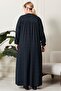 Women's Plus Size Square Neck Hijab Dress - 8