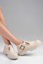 Beige Norma Color Thick Sole Women's Loafer - 5
