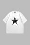 Starz Leopard Print - تي شيرت أبيض كبير الحجم للجنسين V2