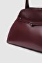 Monets Belt Detailed Shoulder Bag Claret Red - 8