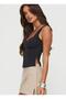 Blouse with Low-Cut Back and Drawstring Detail (Not Crop) - 3
