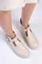 Beige Norma Color Thick Sole Women's Loafer