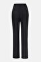 Women Regular Fit Pleated Trouser Pants, Black - 3