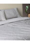Lavem Double 100% Cotton Madame Coco Crep Printed Duvet Cover Set - Gray - 2