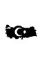 Turkey Map Sticker 20 X 12 cm