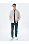 Normal Waist Cotton Slim Fit Denim Trousers - Brad Jean - 2