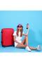 Cats Red Large Size 28 Inch Suitcase - 4