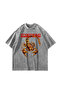 Scorpion Front Printed Washable White Oversize Unisex Tshirt