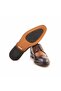 Men's Genuine Leather Injection Leather Sole Brown-Tan Classic Shoes - 5