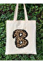 نمط حرف B الفهد، Y2 Pinterest Retro Tote Bag، حقيبة هدايا - 5