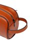 Men's Vegan Leather Waterproof Shaving Bag Cosmetic Handbag (13X23Cm) - 6