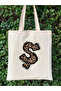 Leopard Letter Sh Patterned, Y2 Pinterest Retro Cloth Bag Tote Bag, Gift Bag - 2