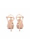Women's Patent Leather Leather Sole Beige Shiny Evening & Evening Dress Sandals - 4