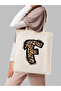 Leopard Letter F Patterned, Y2 Pinterest Retro Cloth Bag Tote Bag, Gift Bag - 4