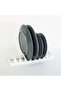 8-Compartment Plate Organizer Pot Lid Stand Kitchen Plate Organizer Rack Apparatus - 7