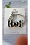 Black and White Striped Pattern Gold Dot Ribbon Cat and Small Breed Dog Collar - 2