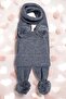 Girls' & Boys' Thessaloniki Knitted Pompom Scarf Beanie Set 1-5 Years - 3