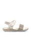 White Glitter Orthopedic Girl's Sandals 24-408 P
