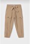 Girl's Pocket Trousers Brown 6509 - 4